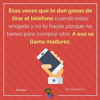 tirar el tel�fono